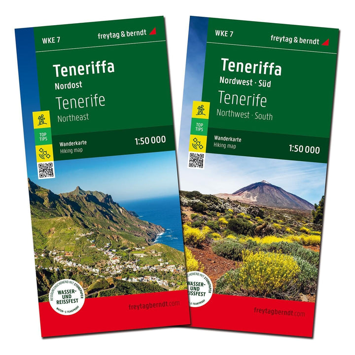 Carte de randonnée - Tenerife Nord et Sud (lot de 2 cartes) | Freytag & Berndt carte de randonnée Freytag & Berndt 