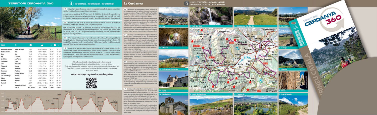 Carte de randonnée - Territori CERDANYA 360 (Pyrénées) | Alpina carte de randonnée Editorial Alpina