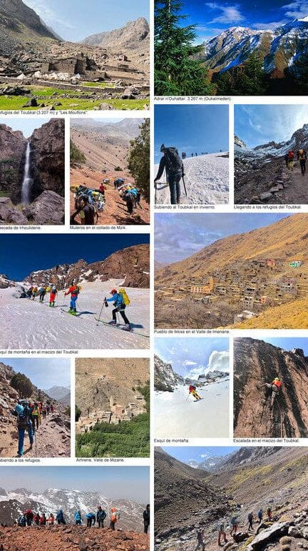 Carte de randonnée - Toubkal, Haut Atlas Marocain | Piolet carte de randonnée Editorial Piolet 