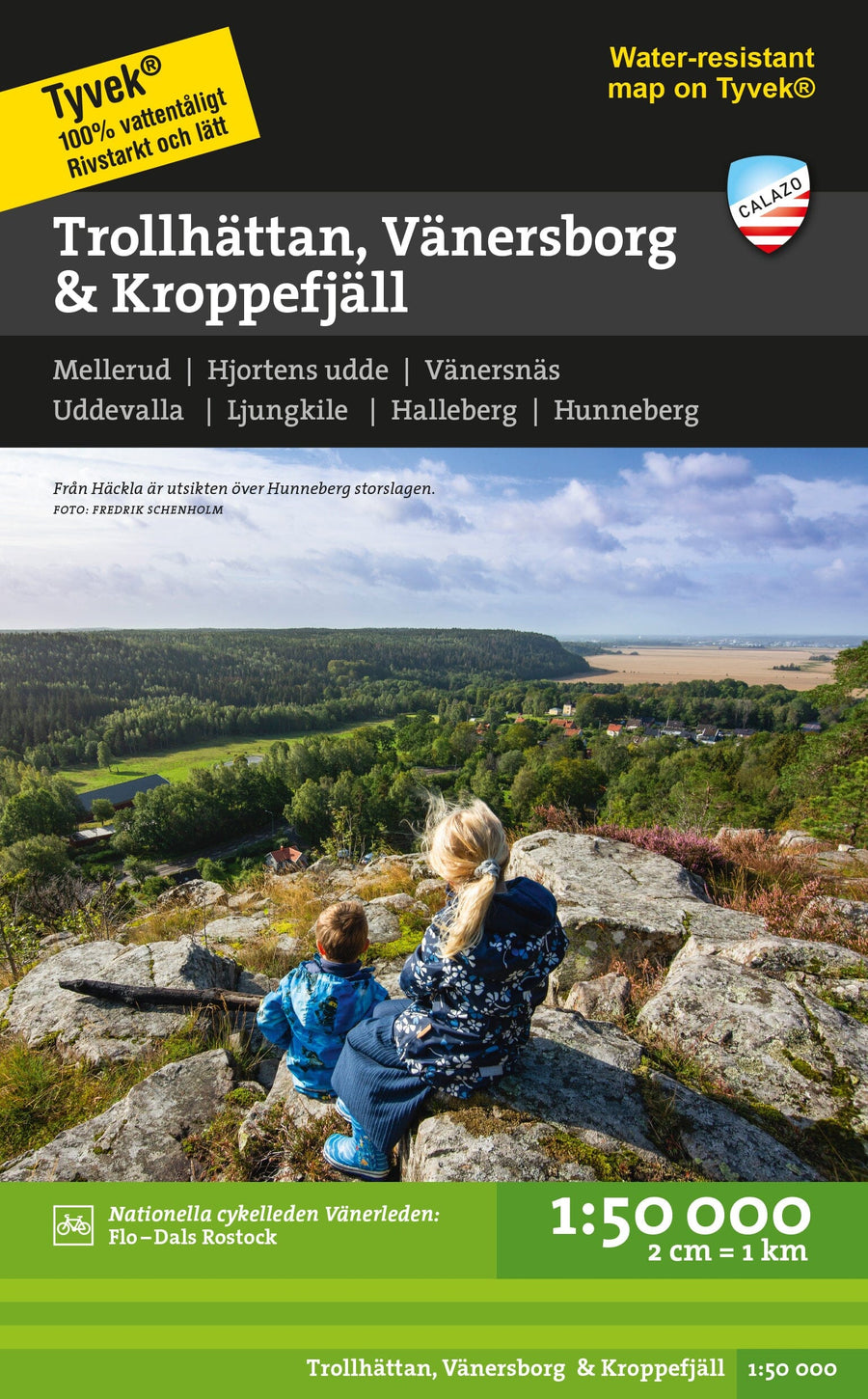 Carte de randonnée - Trollhättan, Vänersborg & Kroppefjäll (Suède) | Calazo carte pliée Calazo 