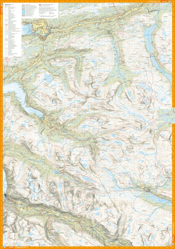 Carte de randonnée - Trollheimen (Norvège) | Calazo - 1/50 000 carte pliée Calazo 