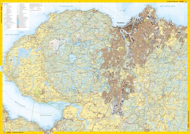 Carte de randonnée - Trondheim & Malvikmarka - Stikart (Norvège) | Calazo carte de randonnée Calazo