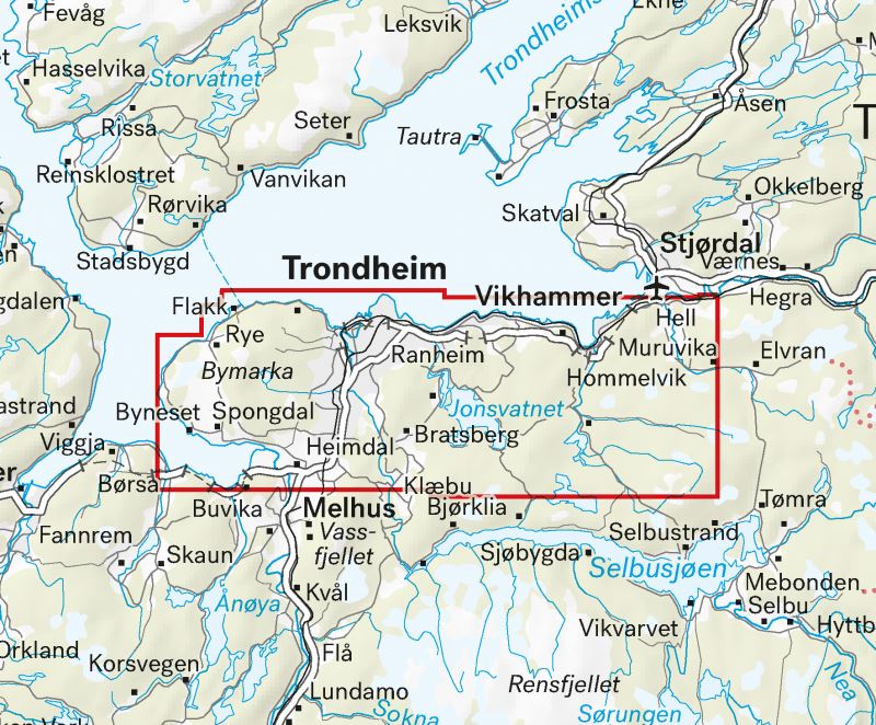 Carte de randonnée - Trondheim & Malvikmarka - Stikart (Norvège) | Calazo carte pliée Calazo 