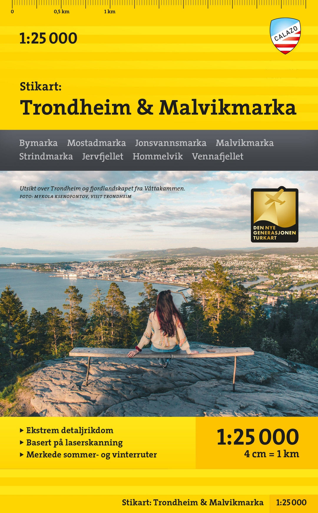 Carte de randonnée - Trondheim & Malvikmarka - Stikart (Norvège) | Calazo carte pliée Calazo 