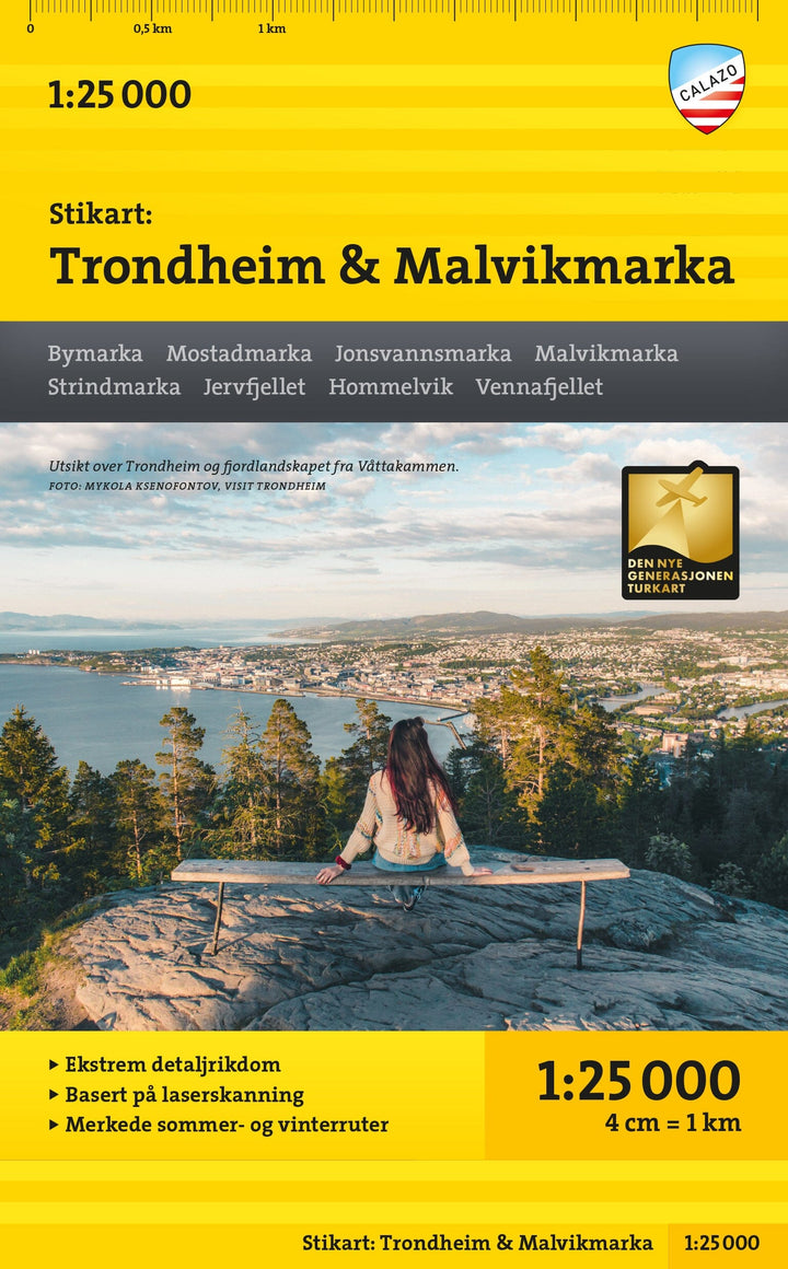 Carte de randonnée - Trondheim & Malvikmarka - Stikart (Norvège) | Calazo carte pliée Calazo 