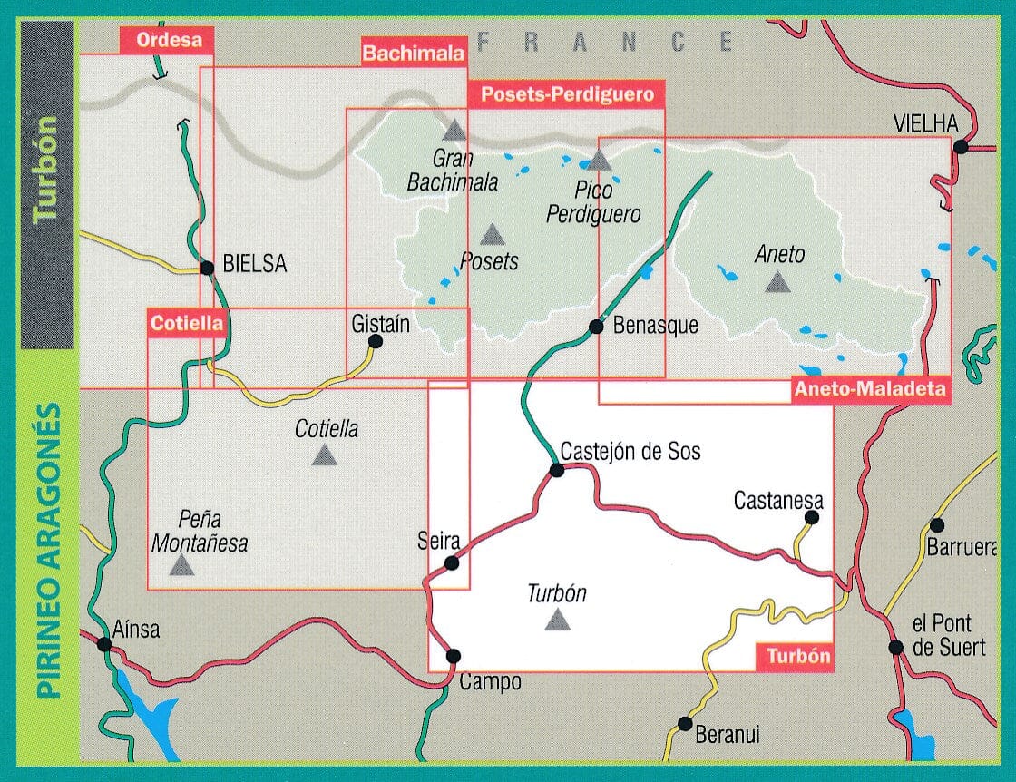 Carte de randonnée - Turbon, Alto Valle de Isabena | Alpina carte de randonnée Editorial Alpina 