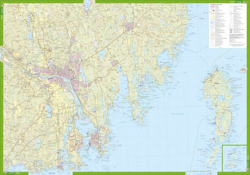 Carte de randonnée - Umeå Vännäs Vindeln (Suède) | Calazo carte de randonnée Calazo