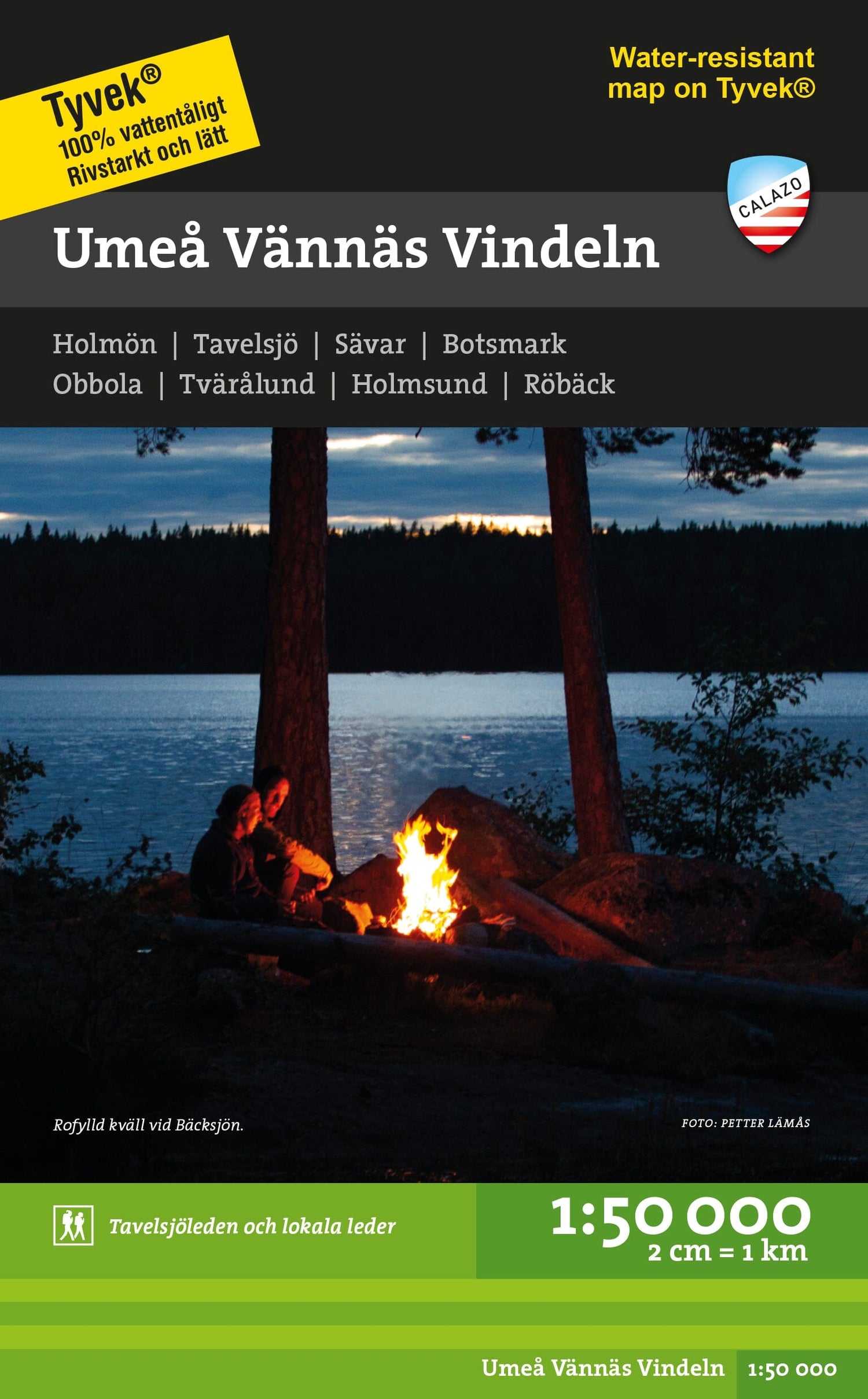 Carte de randonnée - Umeå Vännäs Vindeln (Suède) | Calazo carte de randonnée Calazo Default Title