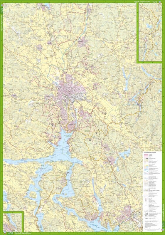 Carte de randonnée - Uppsala & Upplandsleden (Suède) | Calazo carte de randonnée Calazo