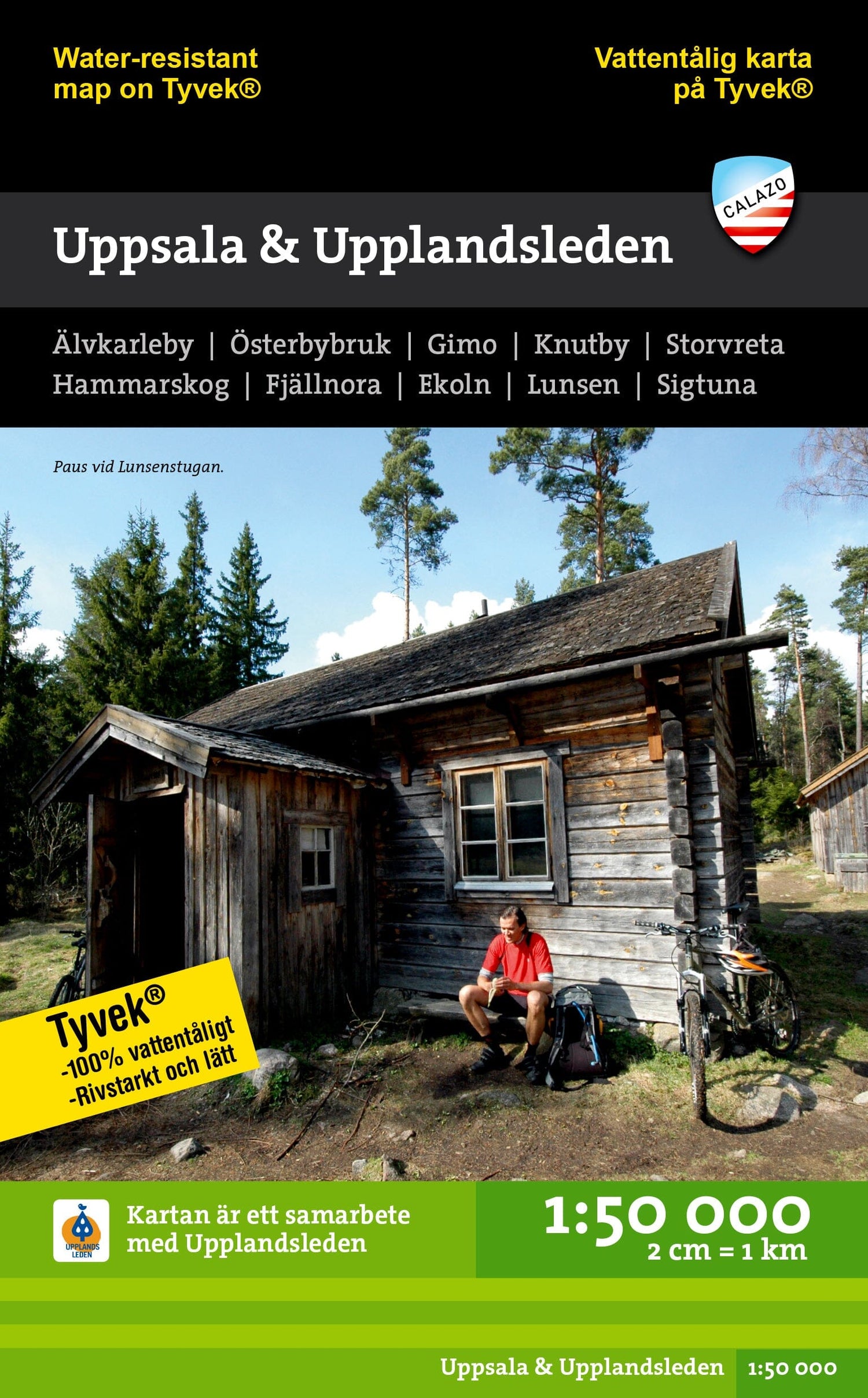 Carte de randonnée - Uppsala & Upplandsleden (Suède) | Calazo carte de randonnée Calazo Default Title