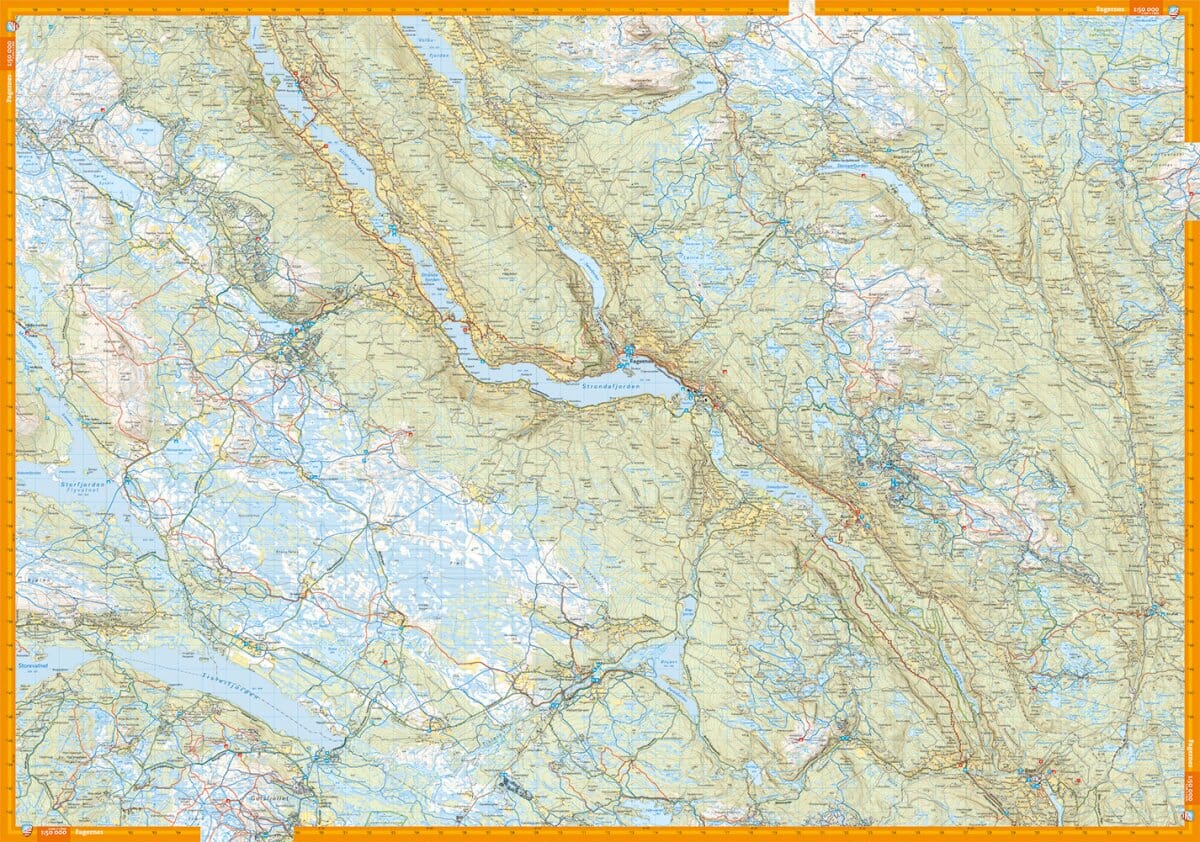 Carte de randonnée - Valdres (Norvège) | Calazo - 1/50 000 carte de randonnée Calazo