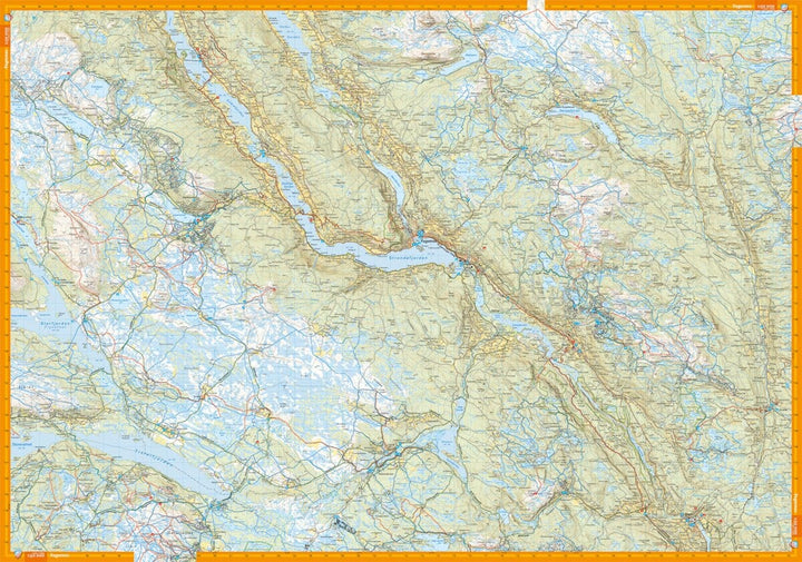 Carte de randonnée - Valdres (Norvège) | Calazo - 1/50 000 carte pliée Calazo 