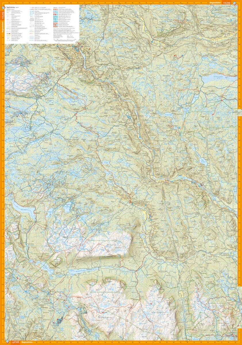 Carte de randonnée - Valdres (Norvège) | Calazo - 1/50 000 carte pliée Calazo 