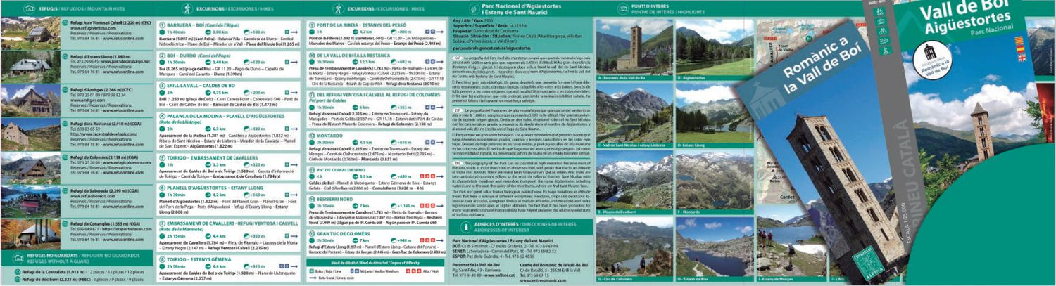 Carte de randonnée - Vall de Boi & Parc national d'Aigüestortes (Pyrénées Catalanes, Espagne) | Alpina carte de randonnée Editorial Alpina