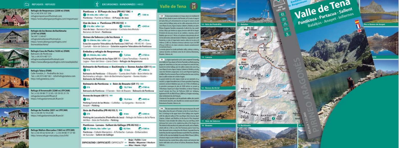 Carte de randonnée - Vallée de Tena (Pyrénées Aragonaises) | Alpina carte de randonnée Editorial Alpina 