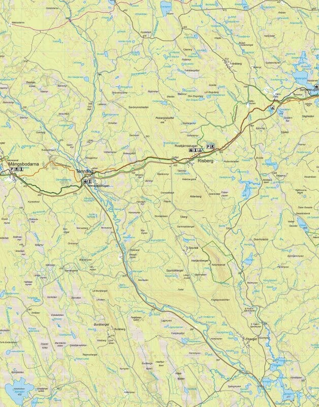 Carte de randonnée - Vasaloppsarenan (Suède) | Calazo carte pliée Calazo 