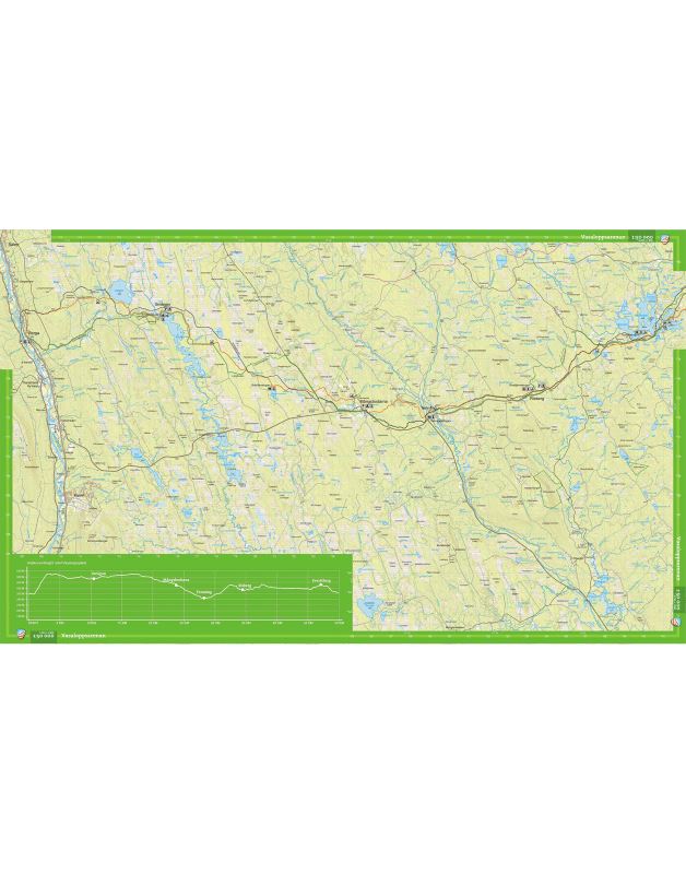 Carte de randonnée - Vasaloppsarenan (Suède) | Calazo carte pliée Calazo 