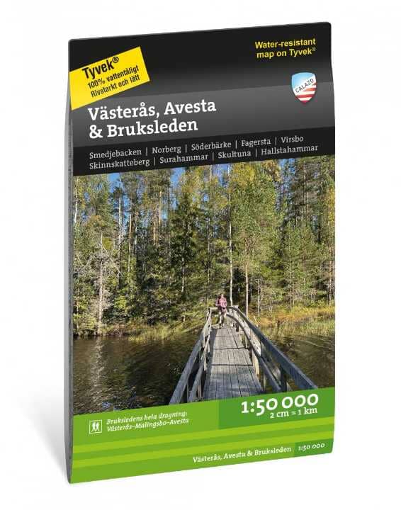 Carte de randonnée - Västerås, Avesta & Bruksleden (Suède) | Calazo carte de randonnée Calazo