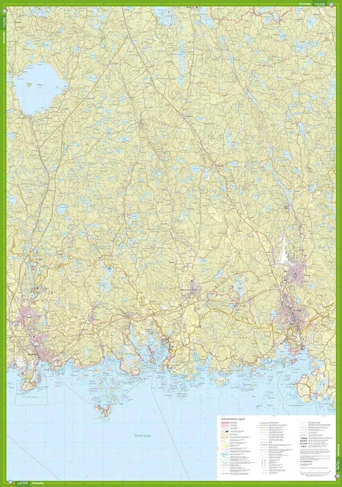 Carte de randonnée - Västra Blekinge (Suède) | Calazo carte de randonnée Calazo 