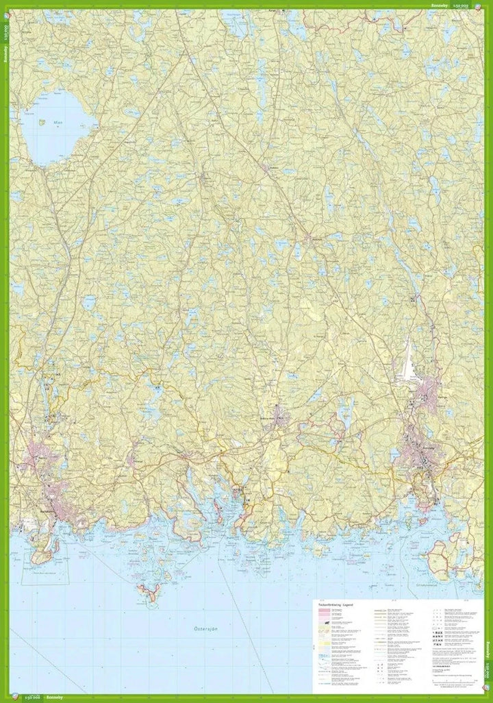 Carte de randonnée - Västra Blekinge (Suède) | Calazo carte de randonnée Calazo 
