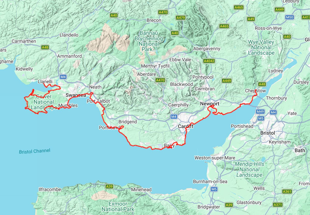Carte de randonnée - Wales Coast Path 4 XT40 | Harvey Maps - National Trail maps carte de randonnée Harvey Maps 