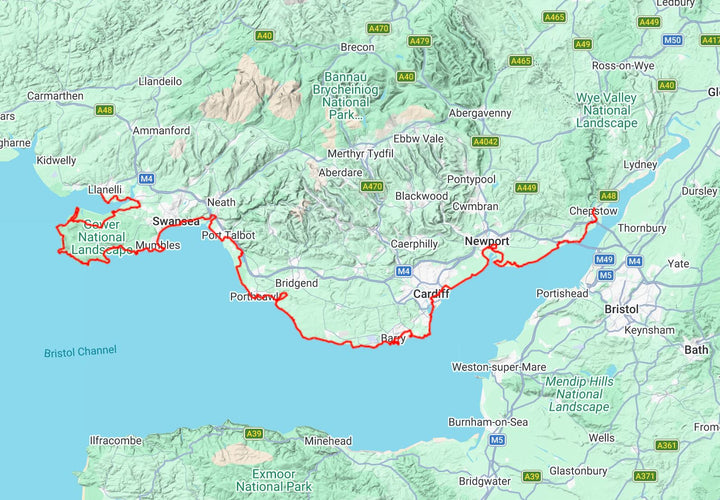Carte de randonnée - Wales Coast Path 4 XT40 | Harvey Maps - National Trail maps carte de randonnée Harvey Maps 