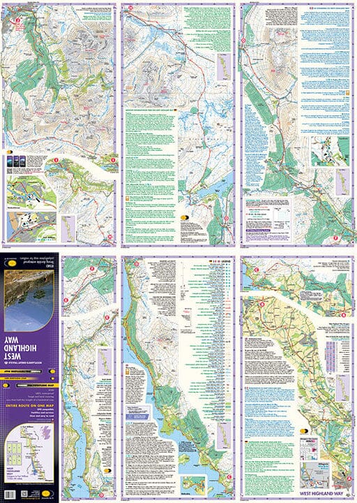 Carte de randonnée - West Highland Way XT40 | Harvey Maps - National Trail maps carte de randonnée Harvey Maps 