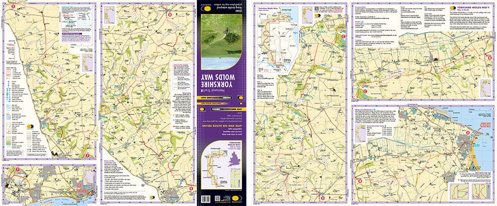 Carte de randonnée - Yorkshire Wolds Way XT40 | Harvey Maps - National Trail maps carte de randonnée Harvey Maps 