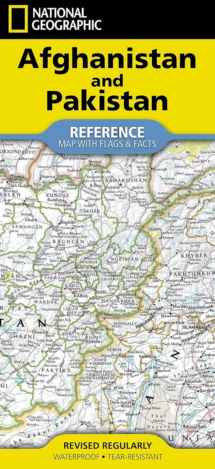 Carte de référence - Afghanistan & Pakistan | National Geographic carte routière National Geographic 