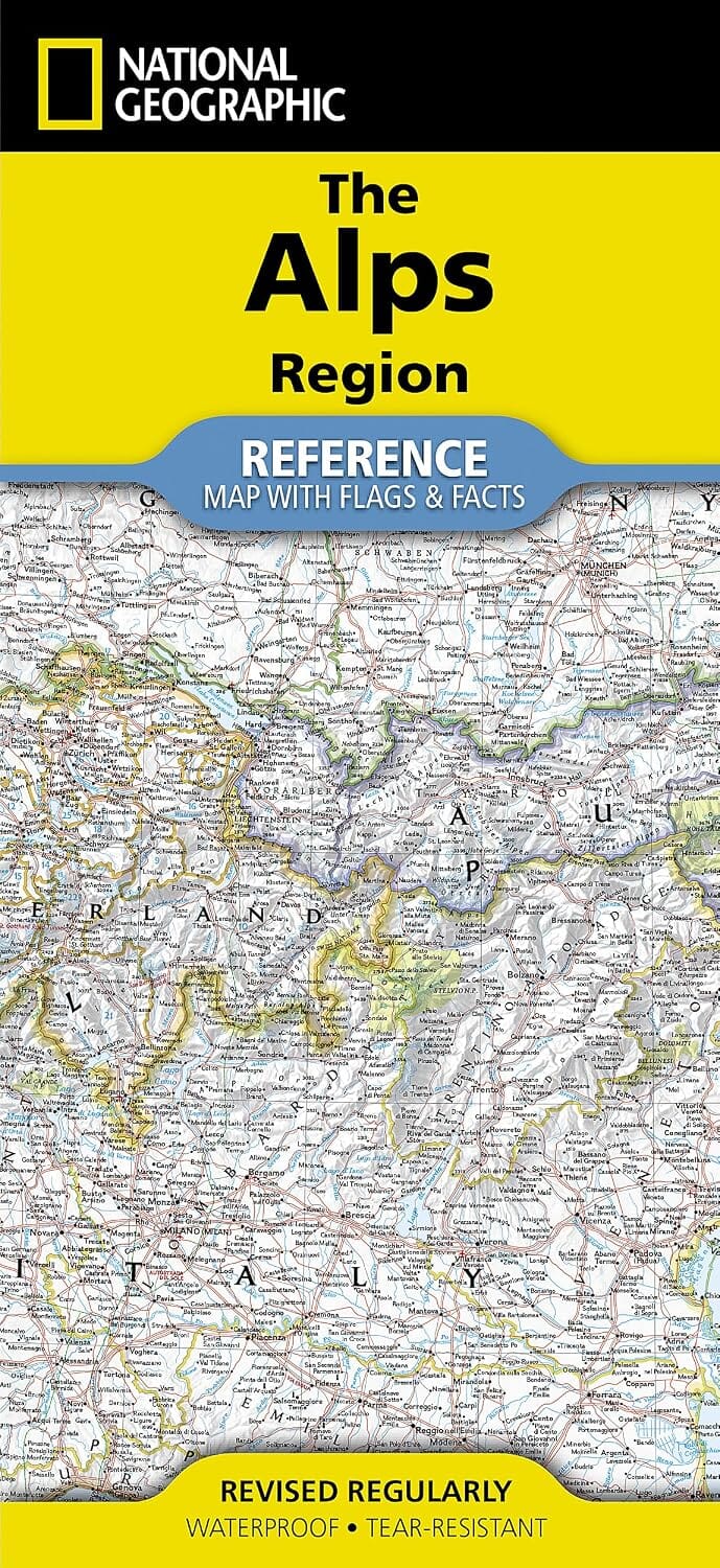 Carte de référence - Alpes | National Geographic carte routière National Geographic 