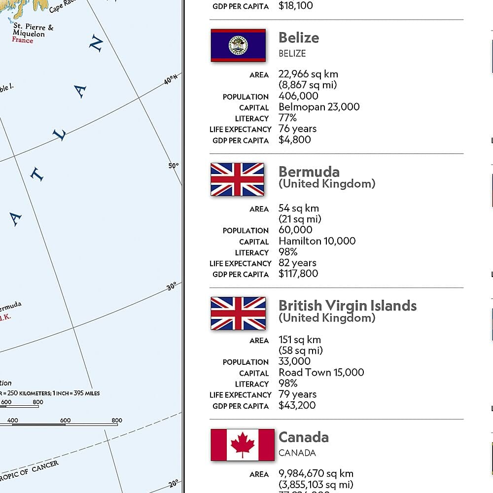 Carte de référence - Amérique centrale | National Geographic carte routière National Geographic 
