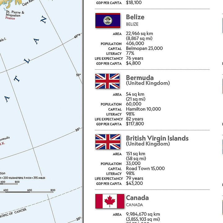Carte de référence - Amérique centrale | National Geographic carte routière National Geographic 
