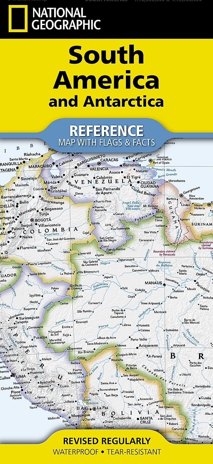 Carte de référence - Amérique du Sud | National Geographic carte pliée National Geographic 