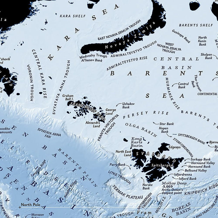 Carte de référence - Arctique, avec drapeaux et faits | National Geographic carte routière National Geographic 