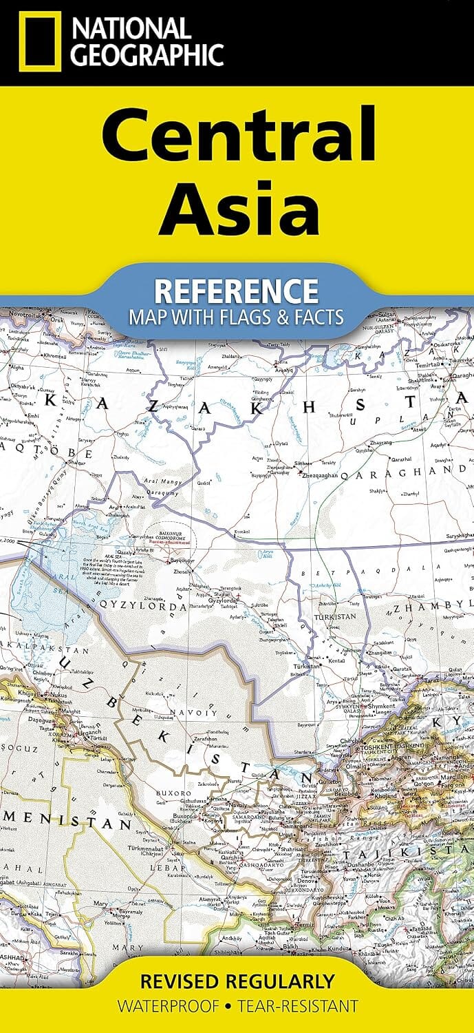 Carte de référence - Asie centrale | National Geographic carte routière National Geographic 