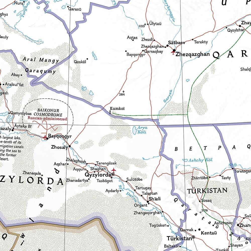 Carte de référence - Asie centrale | National Geographic carte routière National Geographic 