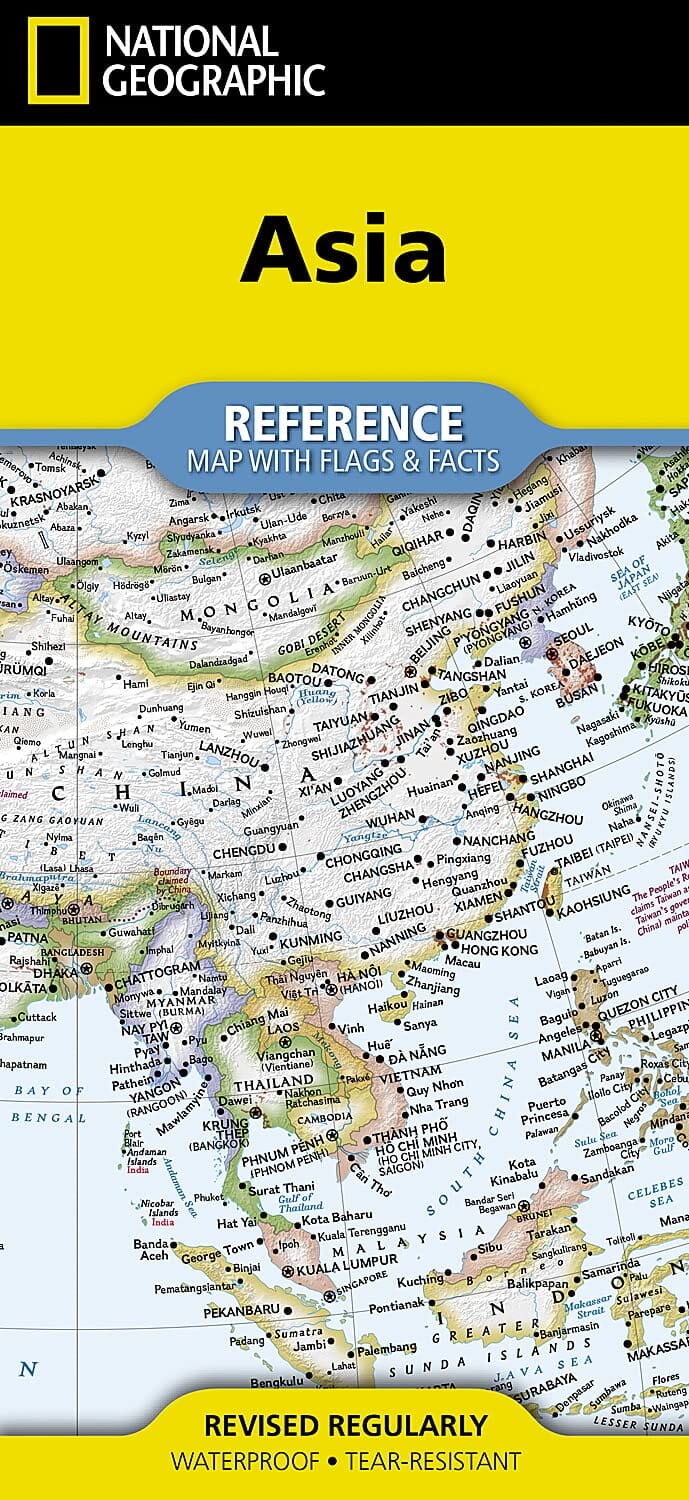 Carte de référence - Asie | National Geographic carte routière National Geographic