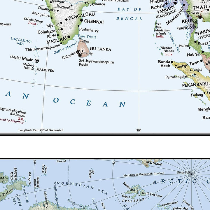 Carte de référence - Asie | National Geographic carte pliée National Geographic 