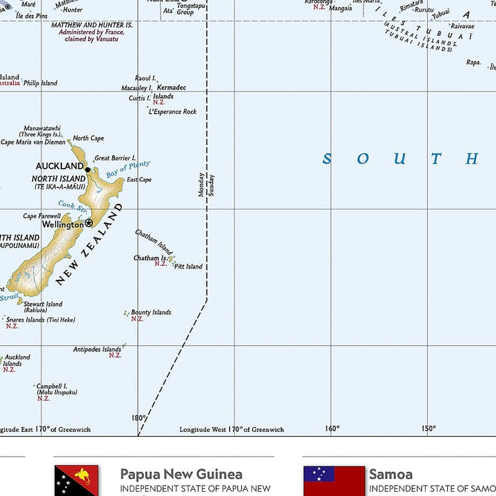 Carte de référence - Australie & Océanie | National Geographic carte pliée National Geographic 