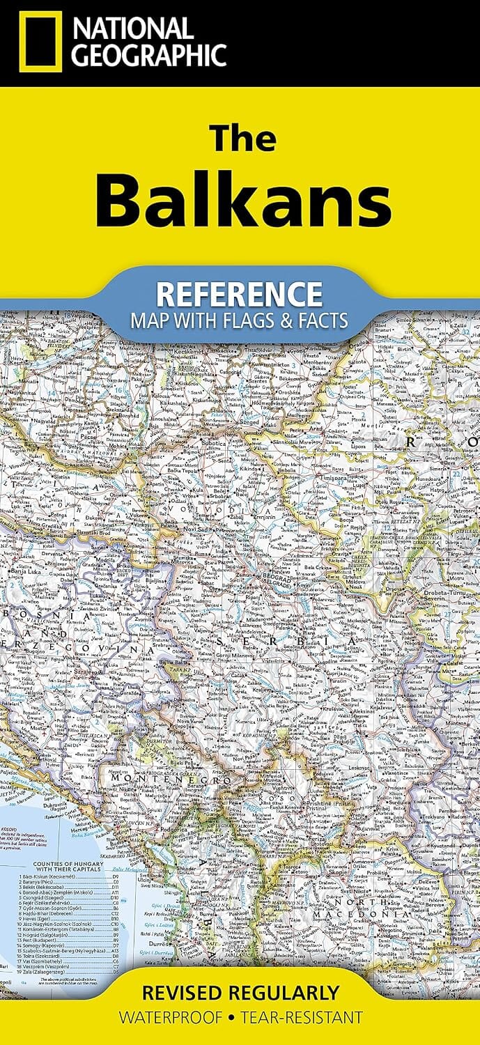 Carte de référence - Balkans | National Geographic carte routière National Geographic 