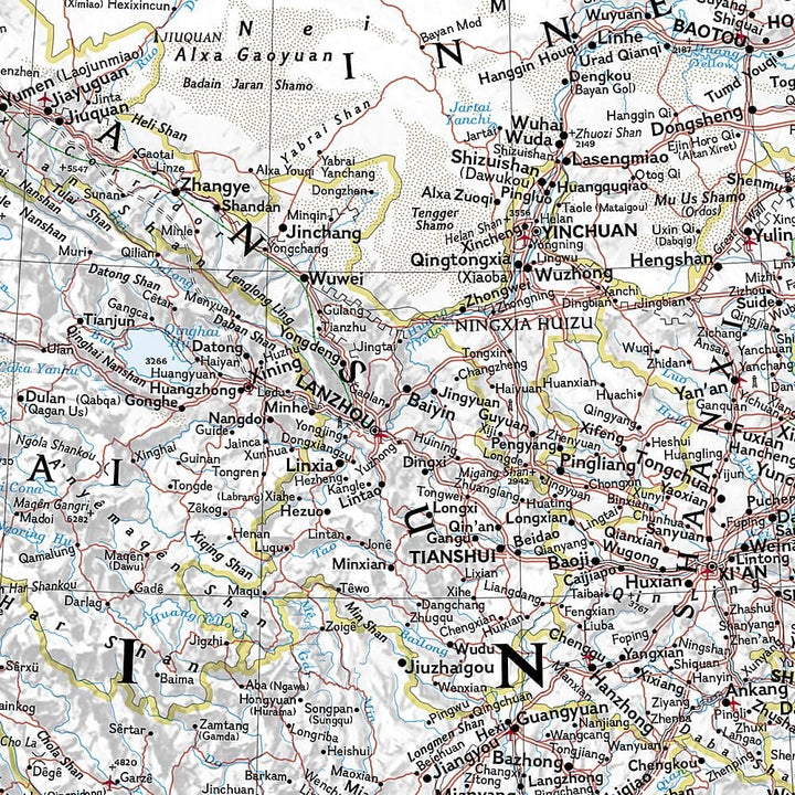 Carte de référence - Chine & Mongolie | National Geographic carte routière National Geographic 