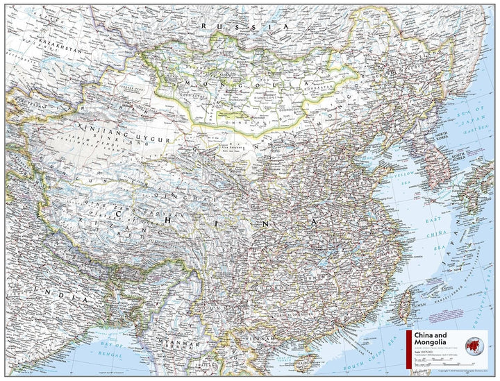 Carte de référence - Chine & Mongolie | National Geographic carte routière National Geographic 