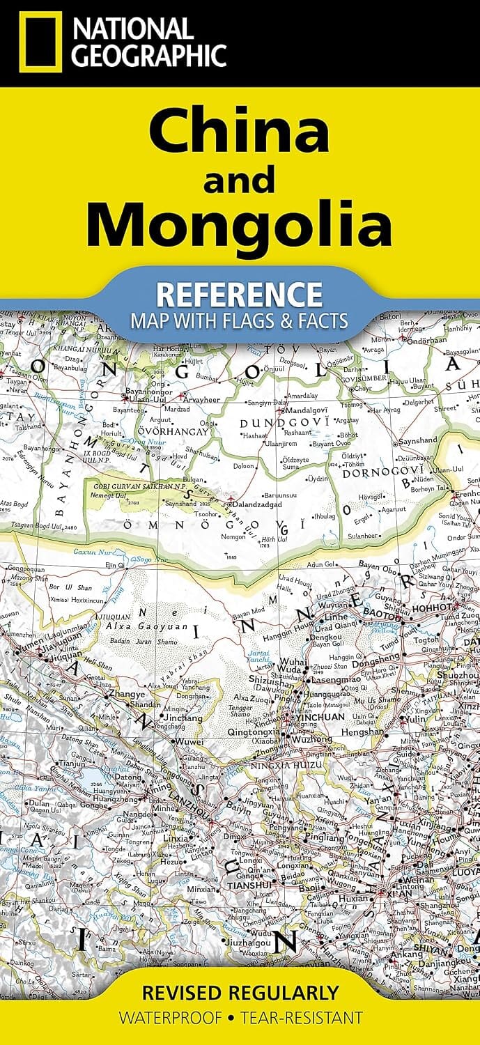 Carte de référence - Chine & Mongolie | National Geographic carte routière National Geographic 