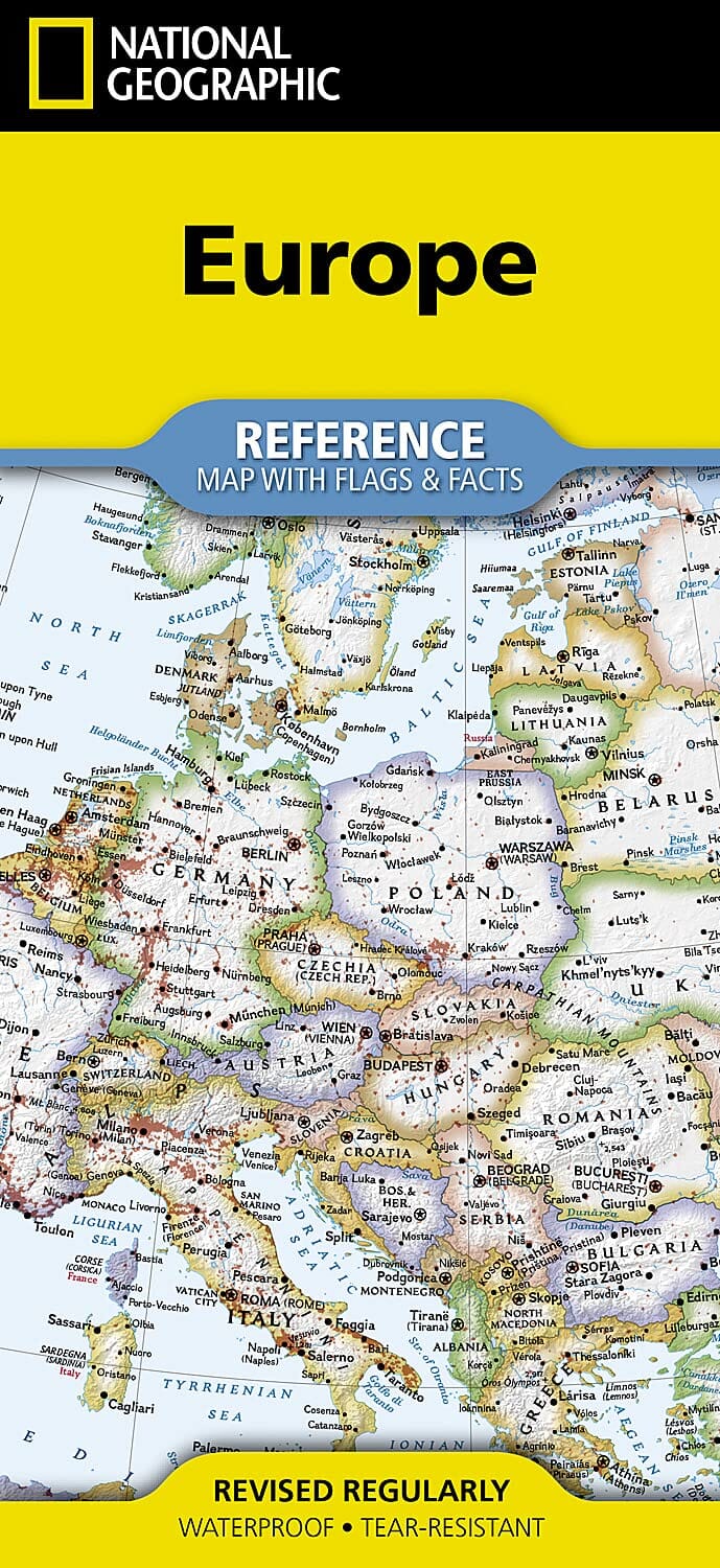 Carte de référence - Europe | National Geographic carte routière National Geographic