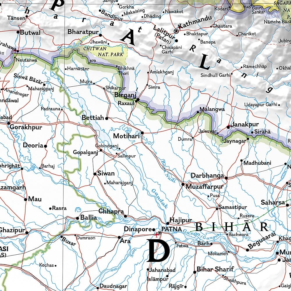 Carte de référence - Himalaya | National Geographic carte routière National Geographic 