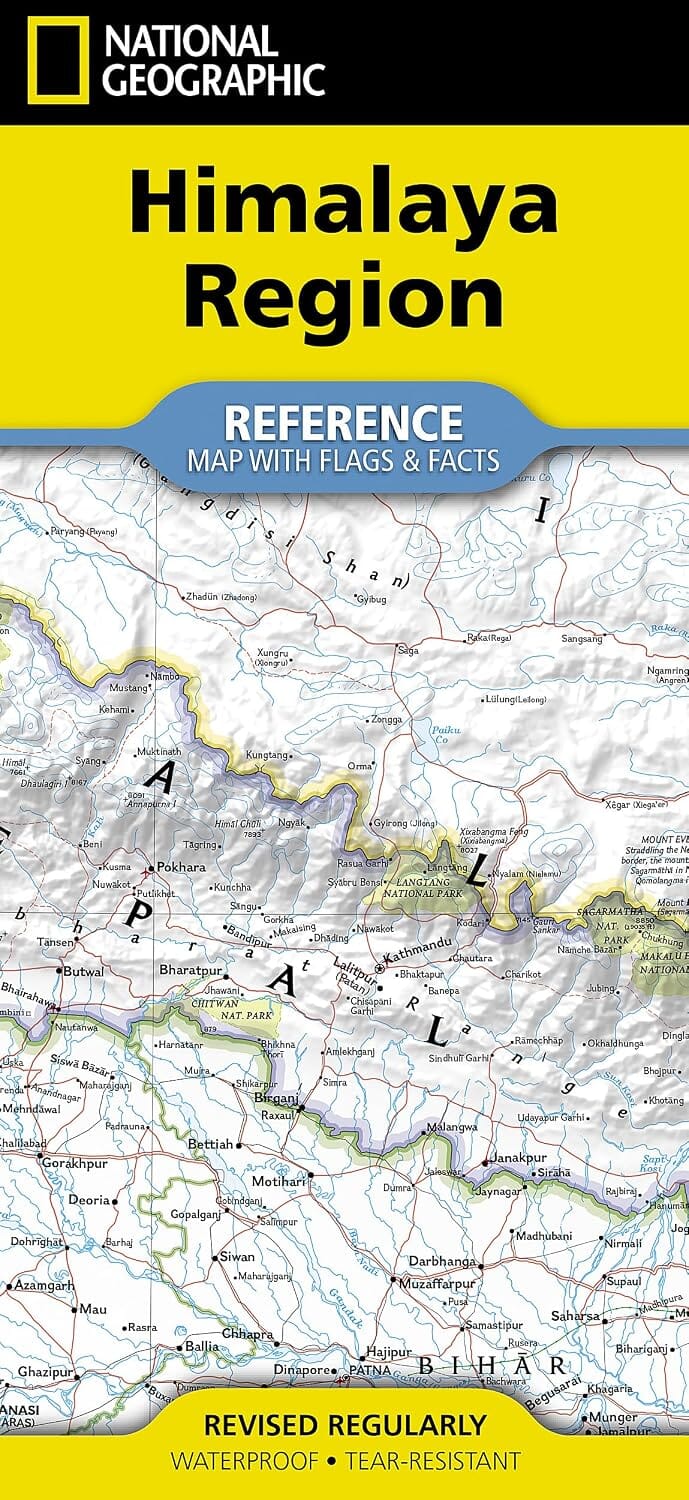 Carte de référence - Himalaya | National Geographic carte routière National Geographic 