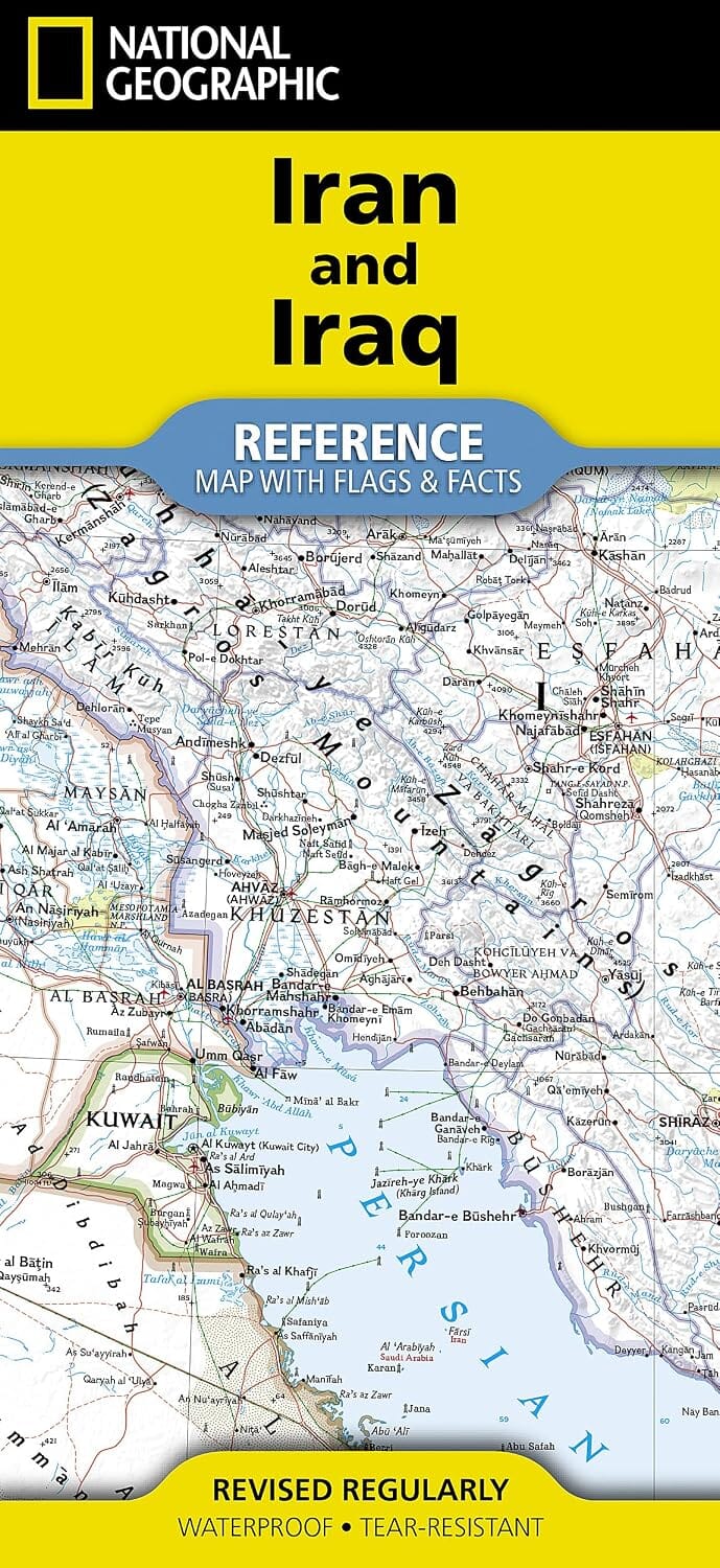 Carte de référence - Iran & Irak | National Geographic carte routière National Geographic 