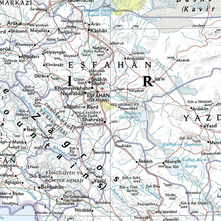 Carte de référence - Iran & Irak | National Geographic carte routière National Geographic 