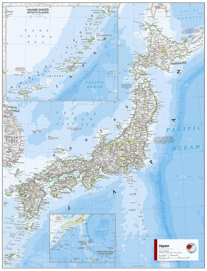 Carte de référence - Japon | National Geographic carte routière National Geographic 