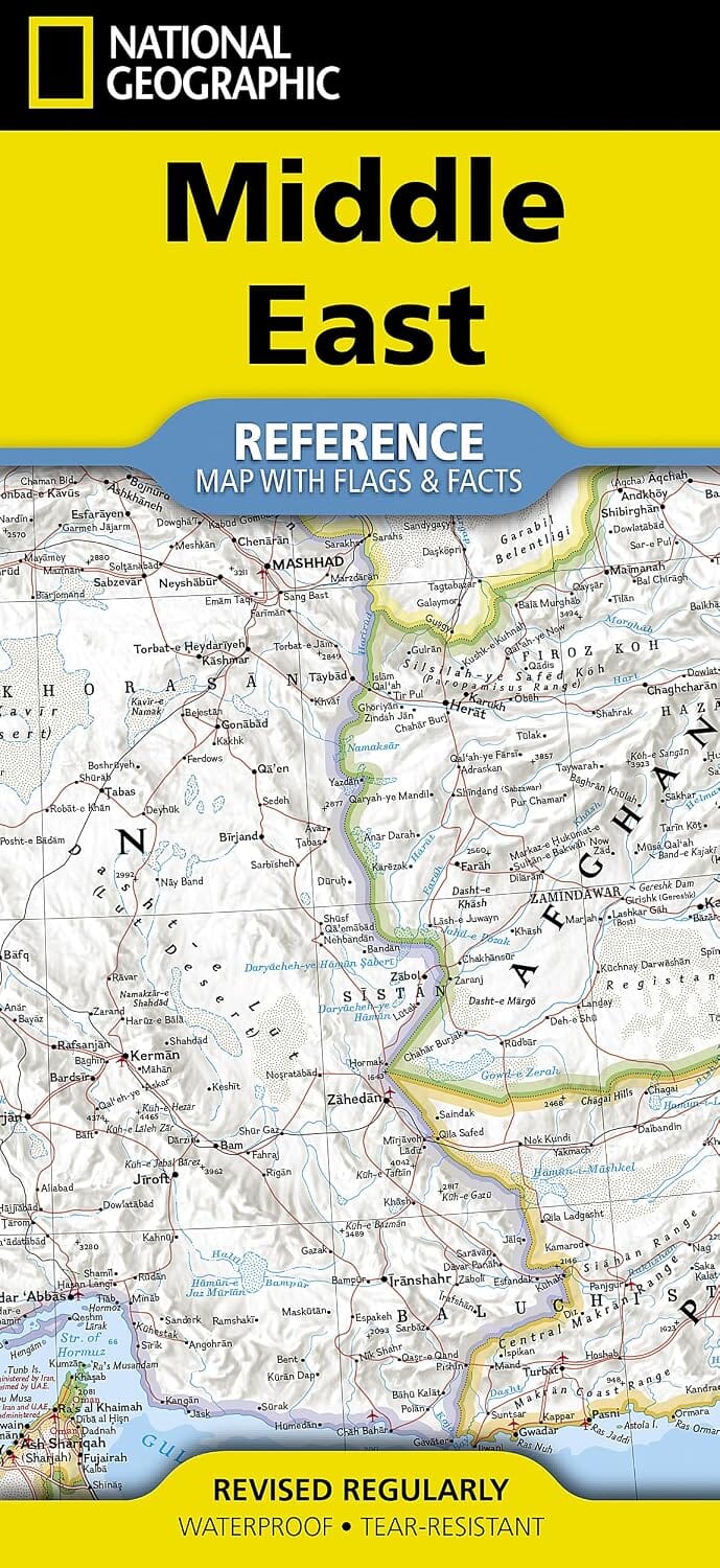 Carte de référence - Moyen-Orient | National Geographic carte routière National Geographic 